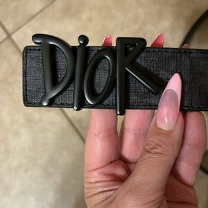 CD designer belt size L 45” black signatures